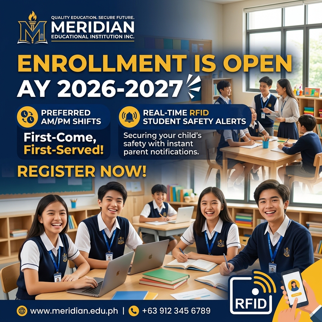 Meridian Enrollment AY 2026-2027 Ad Mockup